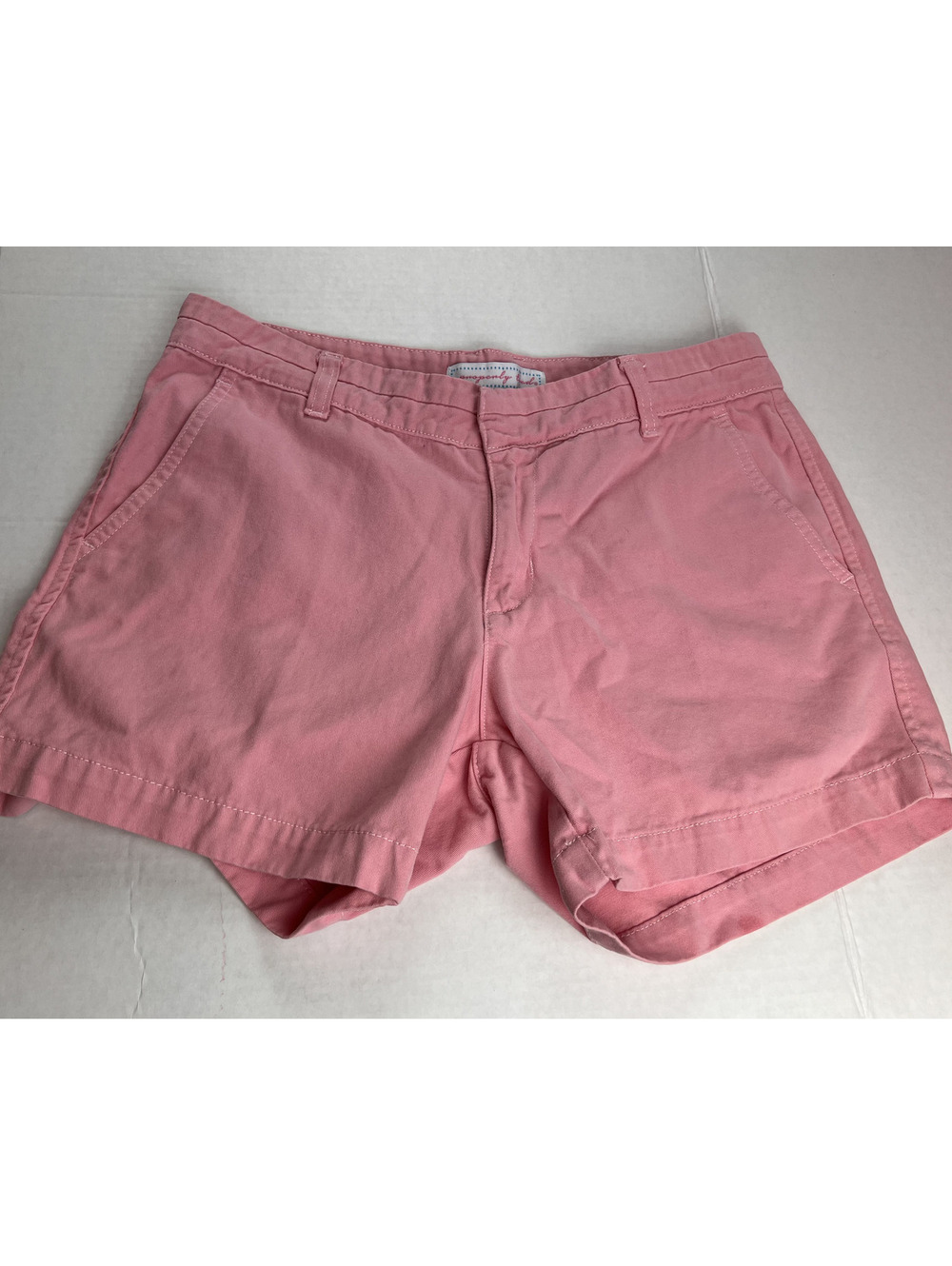 Classic Southern Preppy, Properly Tied Pink Twill Wom Shorts, Sz 4 Beachy Vibes
